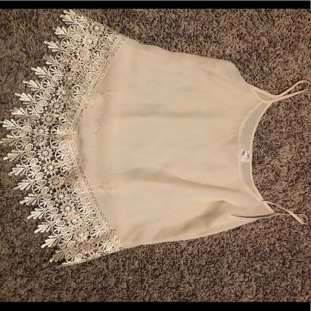 tan tank top size:S